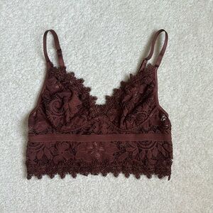 brown crop top